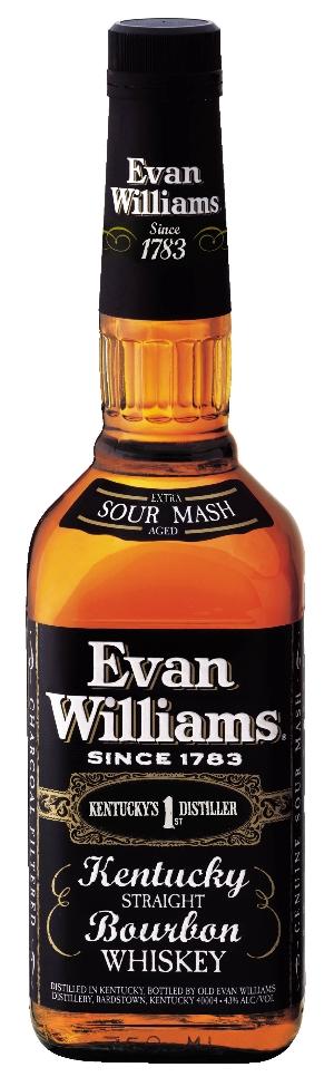 Evan Williams Kentucky Straight Bourbon Whiskey Black Label 750 ML