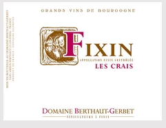2019 Domaine Berthaut Gerbet Fixin Les Crais