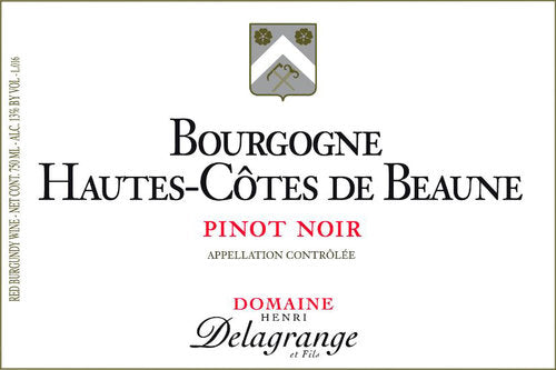 2021 Domaine Henri Delagrange Bourgogne Hautes-Cotes de Beaune Rouge
