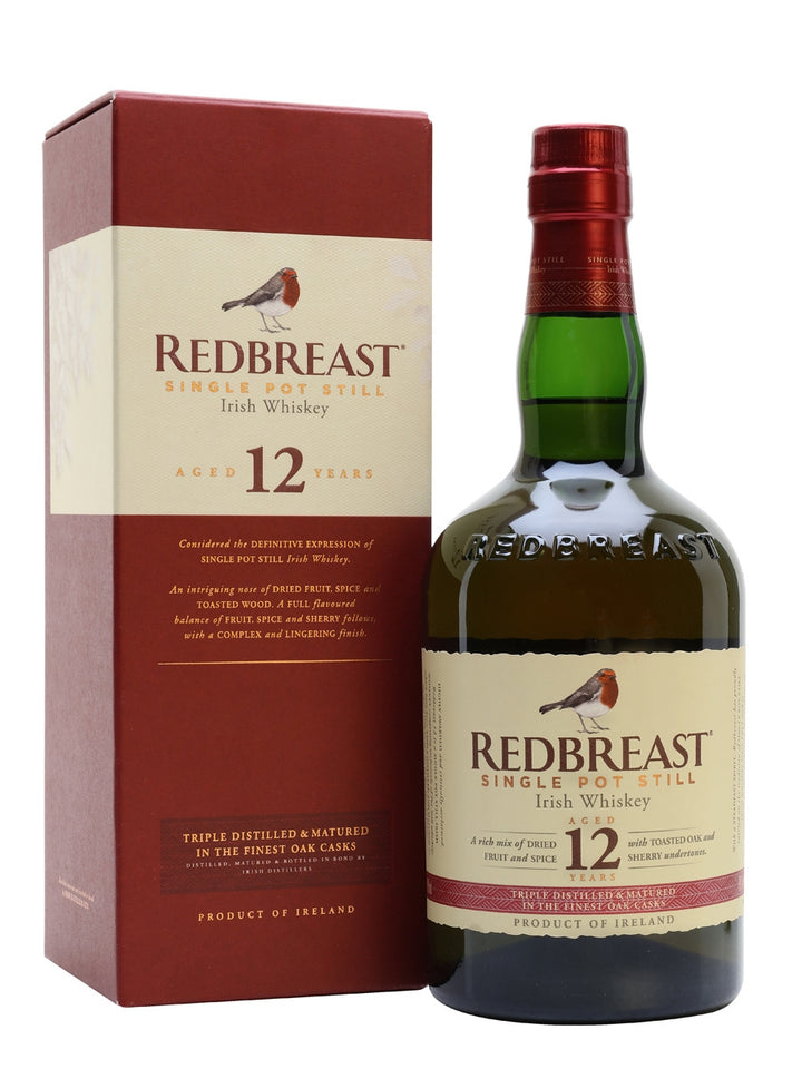 Redbreast Irish Whiskey Single Pot Still 12 Year 750 ML