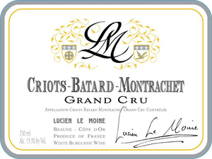2018 Maison Lucien Le Moine Criots Batard Montrachet Grand Cru