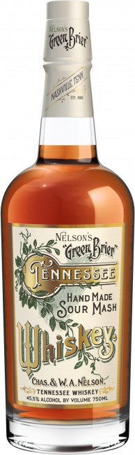 Nelson's Tennessee Whiskey Green Brier Hand Made Sour Mash 750 ML